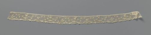 Strip of needle lace with twisting flower garland