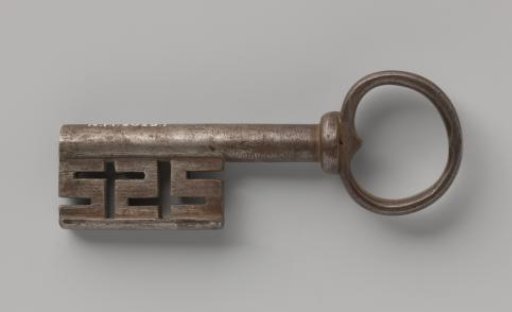 Key of an iron archive chest