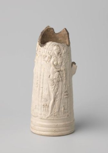 Fragment of a tankard (schnelle) with Justice, Faith and Patience