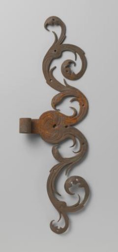 Handle of Tinned Iron with Leaf Motifs