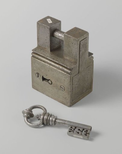 Padlock with key