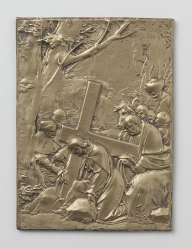 Jesus falling under the cross