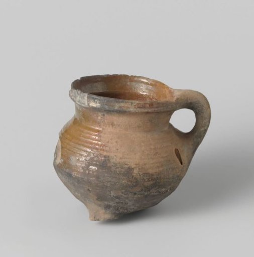Glazed earthenware jug