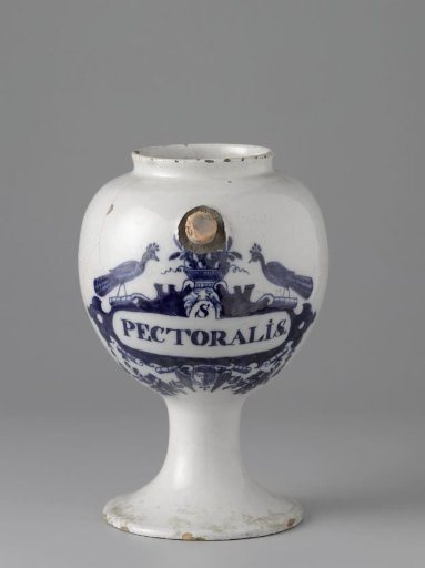 Apothecary jar 'S / PECTORALIS'