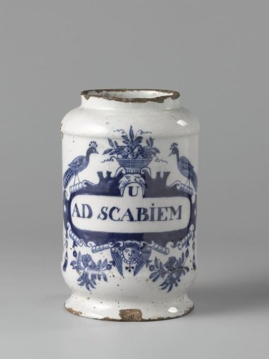 Apothecary Jar 'U AD SCABIEM'