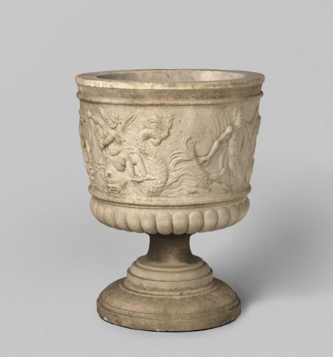 Garden Vase with Marine Creatures, Allegory of the Navy?