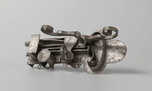 Lock with bolts and notch
