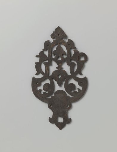 Hardware for a door plate of tinned iron