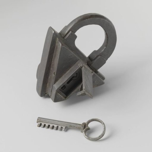 Padlock with key