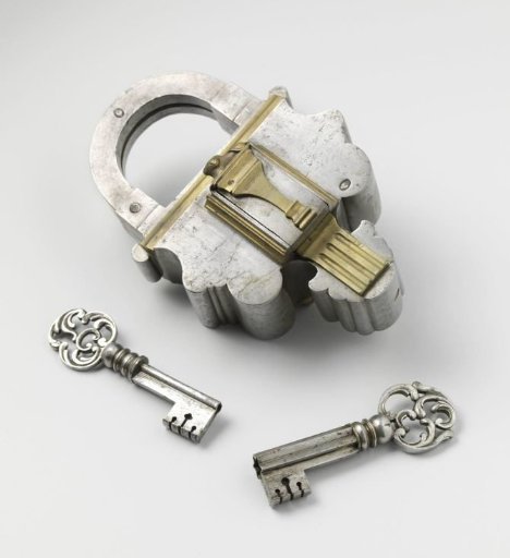 Padlock with two keys