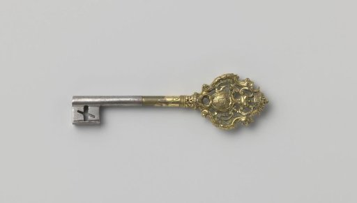 Key, so-called chamberlain's key with the coat of arms of Franz Ludwig von Erthal, prince-bishop of Würzburg and Bamberg