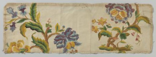 Piece of embroidered silk
