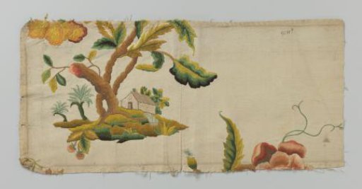 Piece of embroidered silk