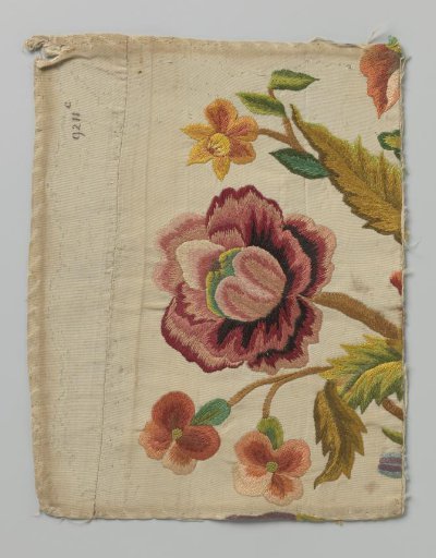 Piece of embroidered silk