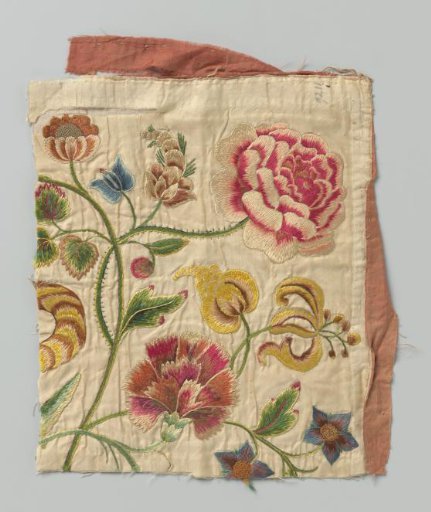 Piece of embroidered silk