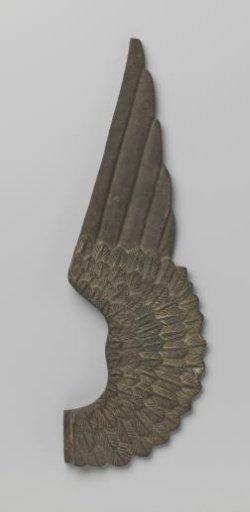 Wing of an angel in brass