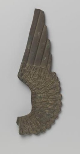 Wing of an angel in brass