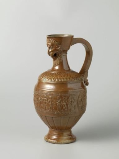 Jug with the Liberal Arts, the Christian Virtues, and the arms of England and Denmark
