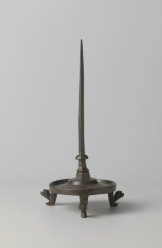 Candelabrum with legs featuring stylized animal heads