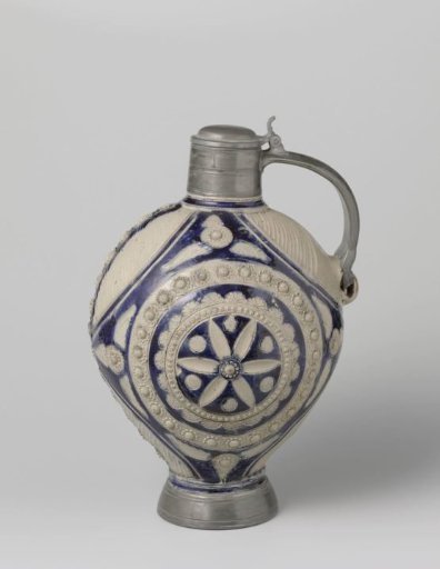 Jug with concentric circles, roundels and masks