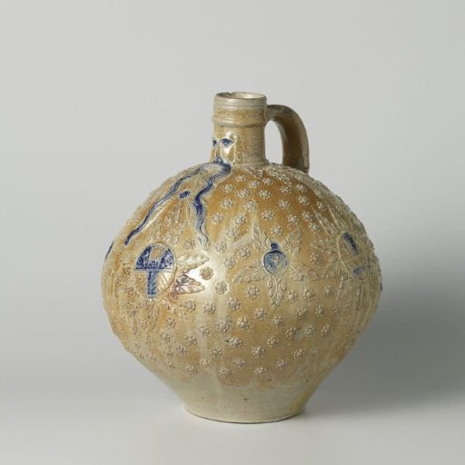 Bearded man jug with the coat of arms of the Duchy of Jülich-Cleves-Berg