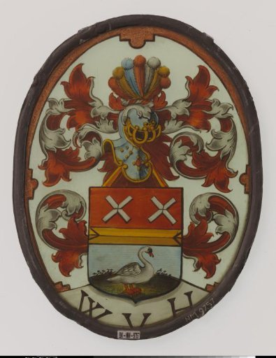 Shield with Two St. Andrew's Crosses