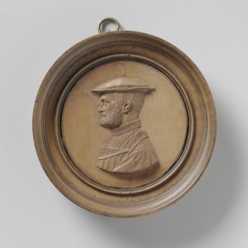 Portrait medallion of a man