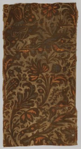 Roll of velour wallpaper