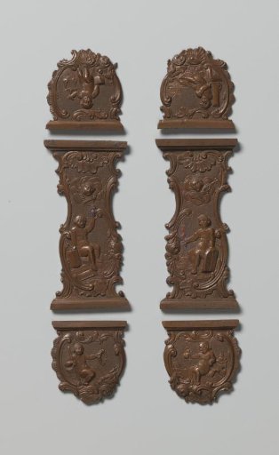 Models for clasps and brackets of book locks