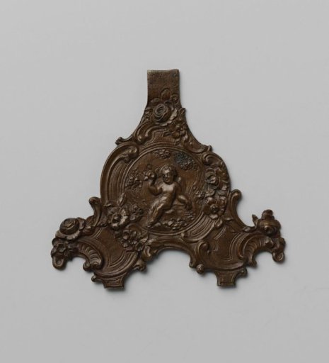 Model for a hook plate of a chatelaine