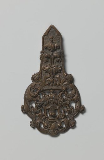 Ornamental element of red copper