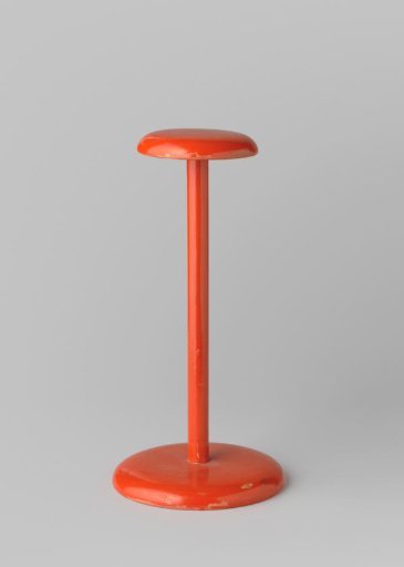 Hat Stand of Red Lacquered Wood