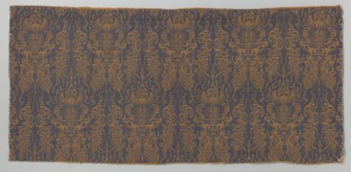 Fragment of a jacquard weave with "Orchid" pattern
