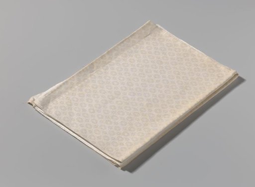 Tablecloth of linen damask with pelican motif