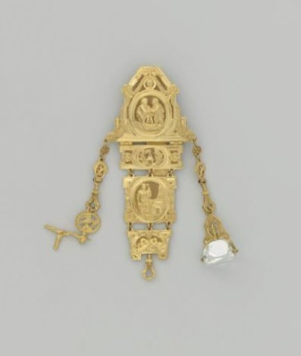 Chatelaine with a seal and watch key