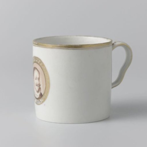 Cup with the portrait of Piet Hein