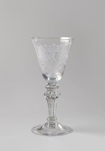 Chalice glass with the coat of arms of the Seven United Provinces