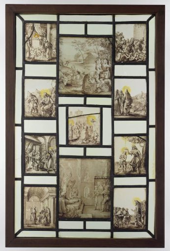 Panel with Eleven Painted Panes