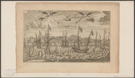View of the city of Amsterdam from the Kamperhoofd to the Haringpakkerstoren