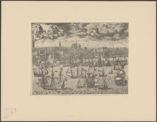 View of the city of Amsterdam from the IJ