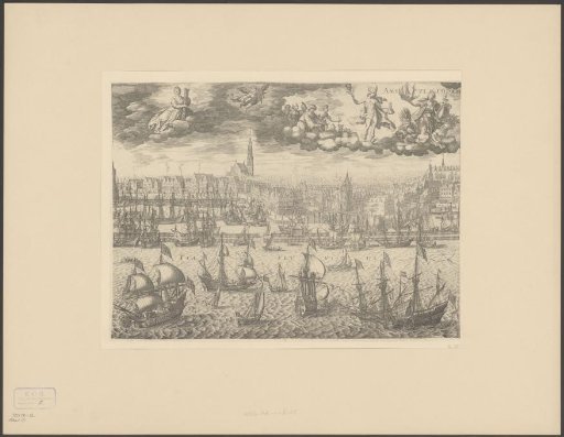 View of the city of Amsterdam from the IJ