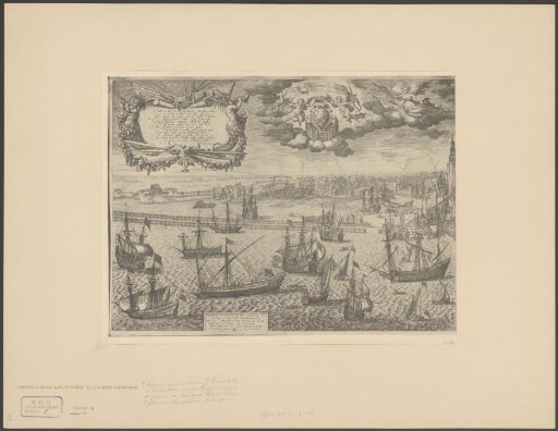 View of the city of Amsterdam from the IJ