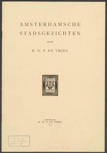 Textbook with descriptions of Amsterdam city views