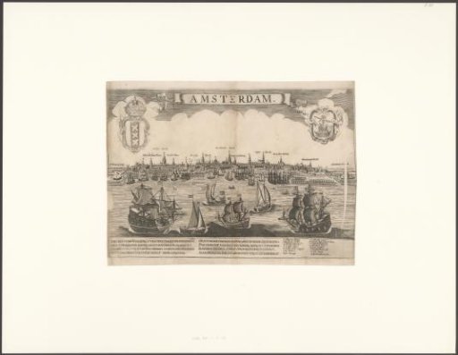 View of the city of Amsterdam from the IJ
