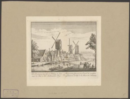 View of the Overtoomse vaart at the Pestbrug