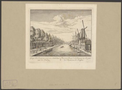 View of the Overtoomse vaart at the Pestbrug