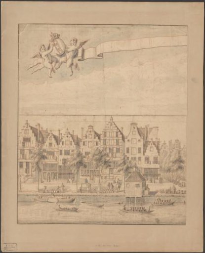 View of the Oudezijds Voorburgwal in Amsterdam