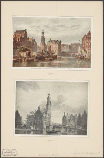 Views of De Munt, one from 1860 and one from 1700
