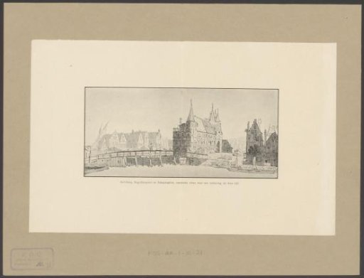 View of the Roo Bridge, the Regulierspoort and the Schapenplein