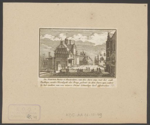 View of the Paalhuis and the Nieuwe Brug